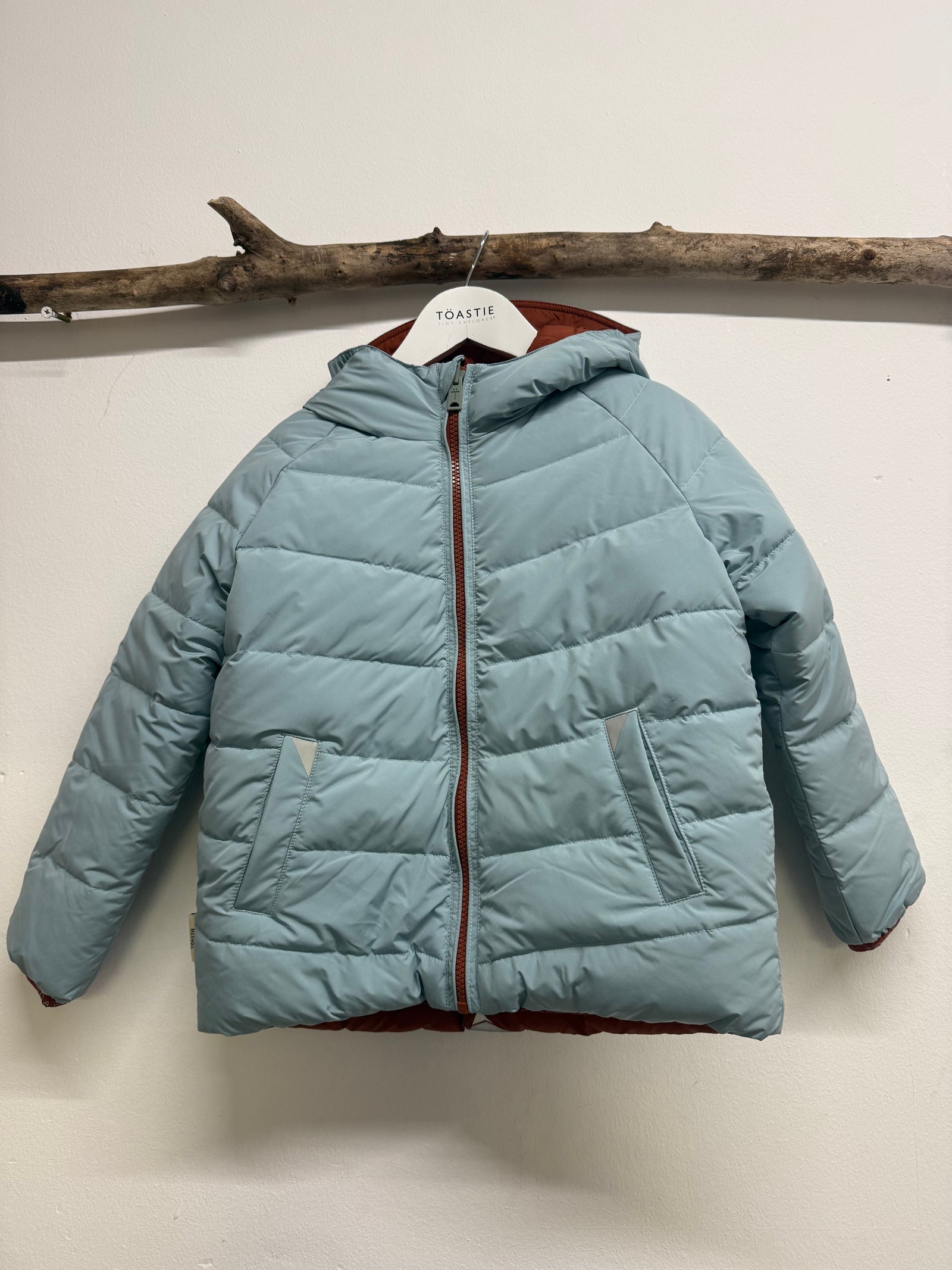 PRELOVED EcoReversible Puffer | Cloud Blue / Copper (5-6 YRS)