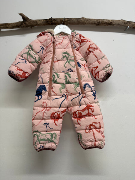 PRELOVED Cloud Onesie | Horses & Ribbons (6-12 M)