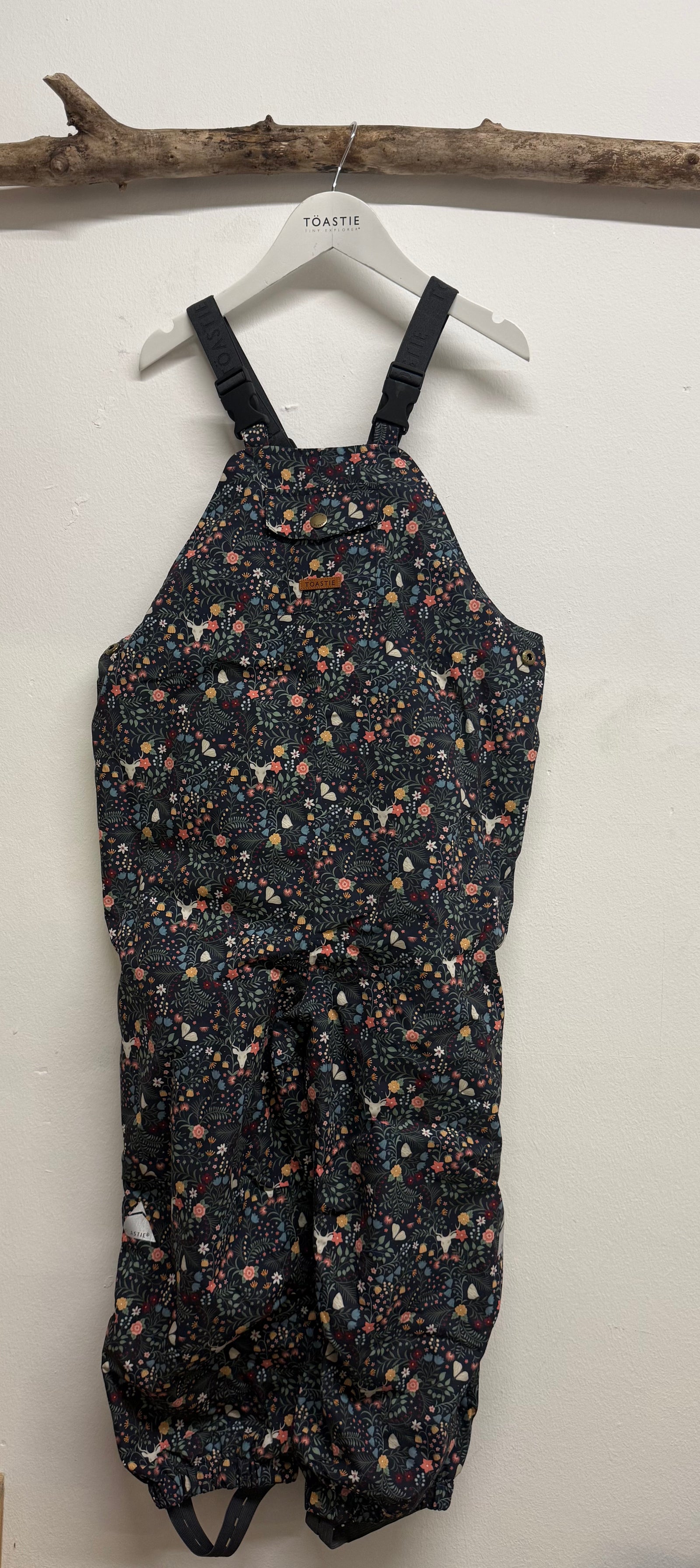 PRELOVED Dungarees | Midnight Floral (5-6 YRS)