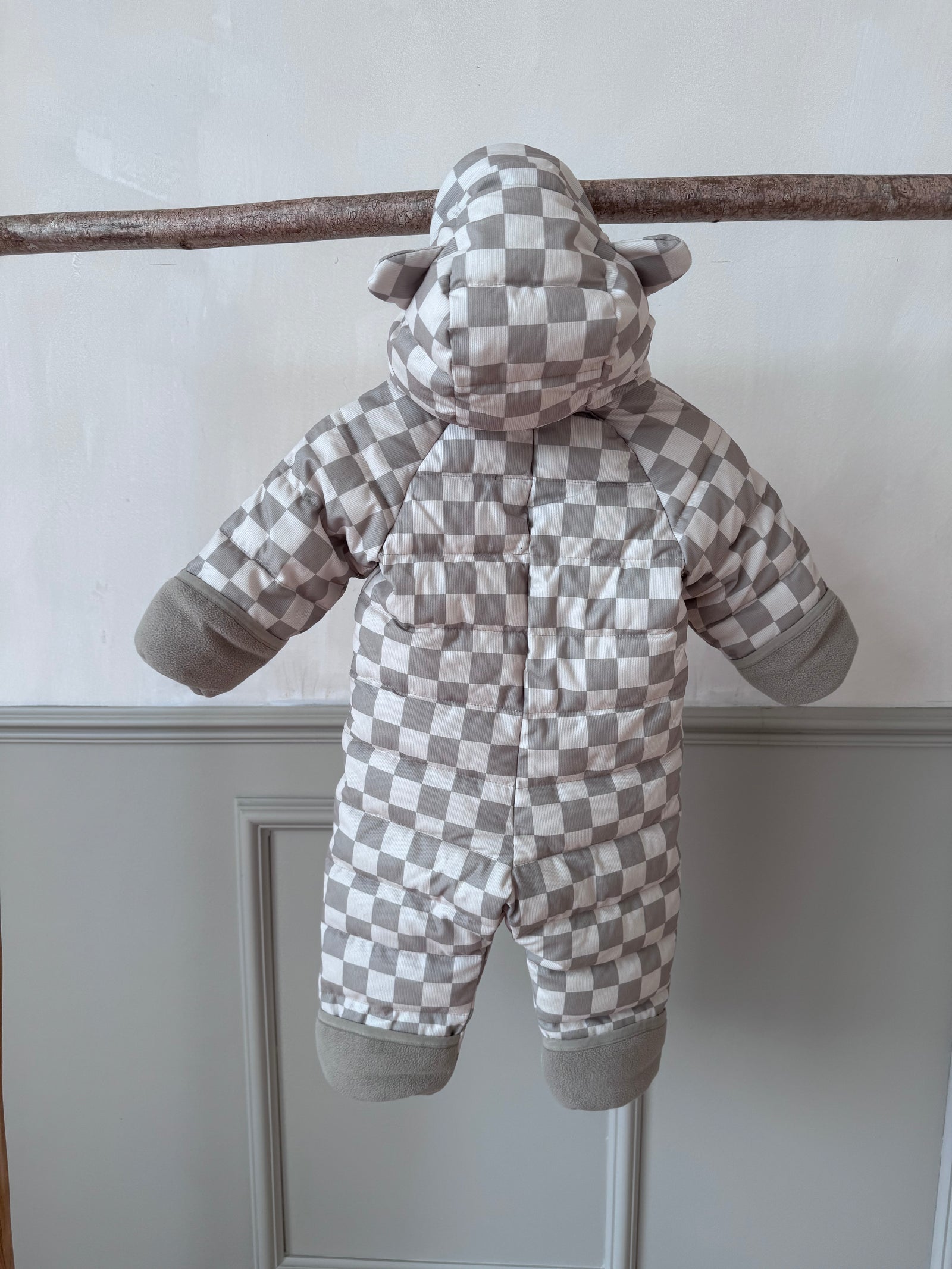 PRELOVED Cloud Onesie | Sage Checkerboard (2-3 YRS)