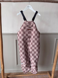 PRELOVED Dungarees | Caramel Checkerboard (5-6 YRS)
