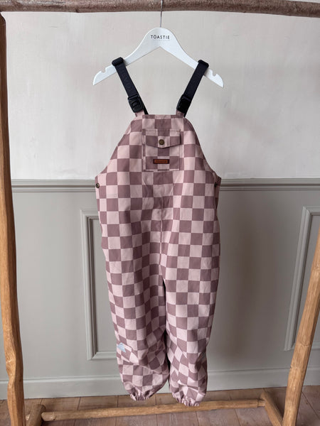 PRELOVED Dungarees | Caramel Checkerboard (5-6 YRS)