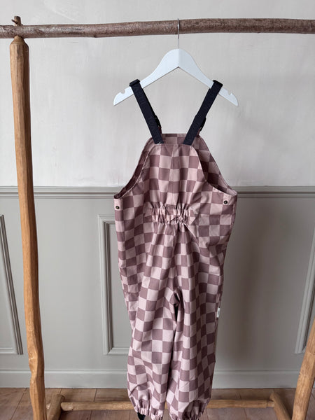PRELOVED Dungarees | Caramel Checkerboard (5-6 YRS)