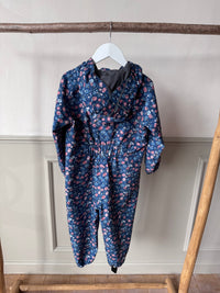 PRELOVED | Puddlesuit, Blue Floral (18-24 M)