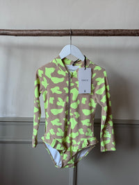PRELOVED | UV Protector Swimsuit | Lemon Brush Stroke (7-8 YRS)