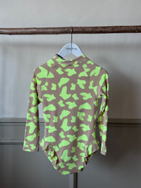 PRELOVED | UV Protector Swimsuit | Lemon Brush Stroke (7-8 YRS)