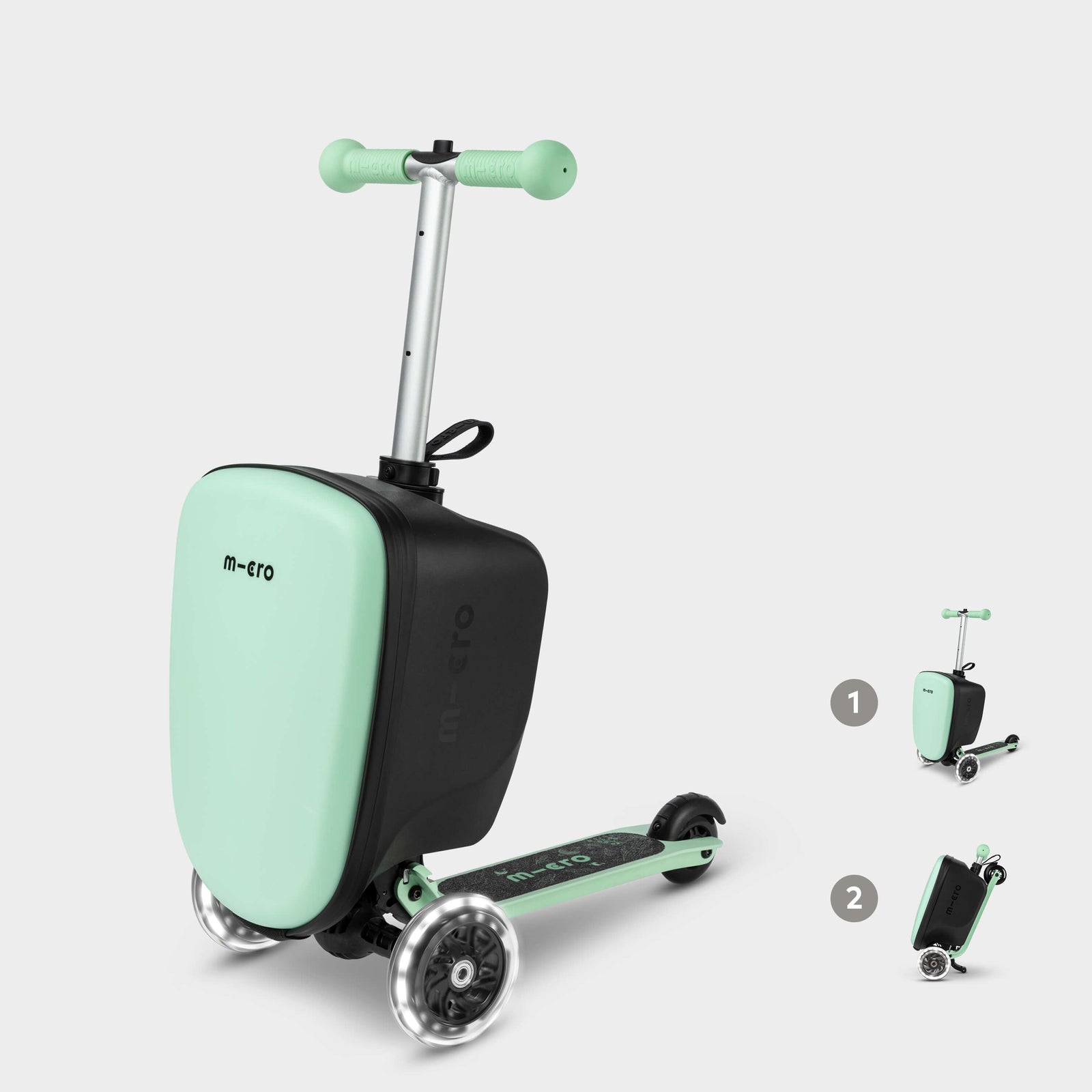 Mini Micro LED Luggage: Mint
