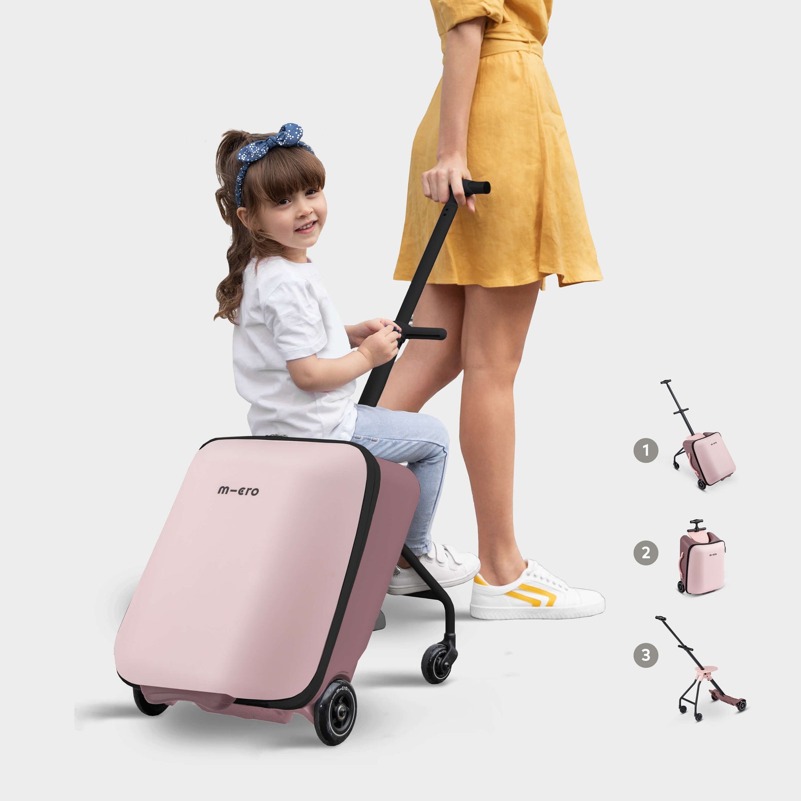 Eazy Ride On Luggage: Pink