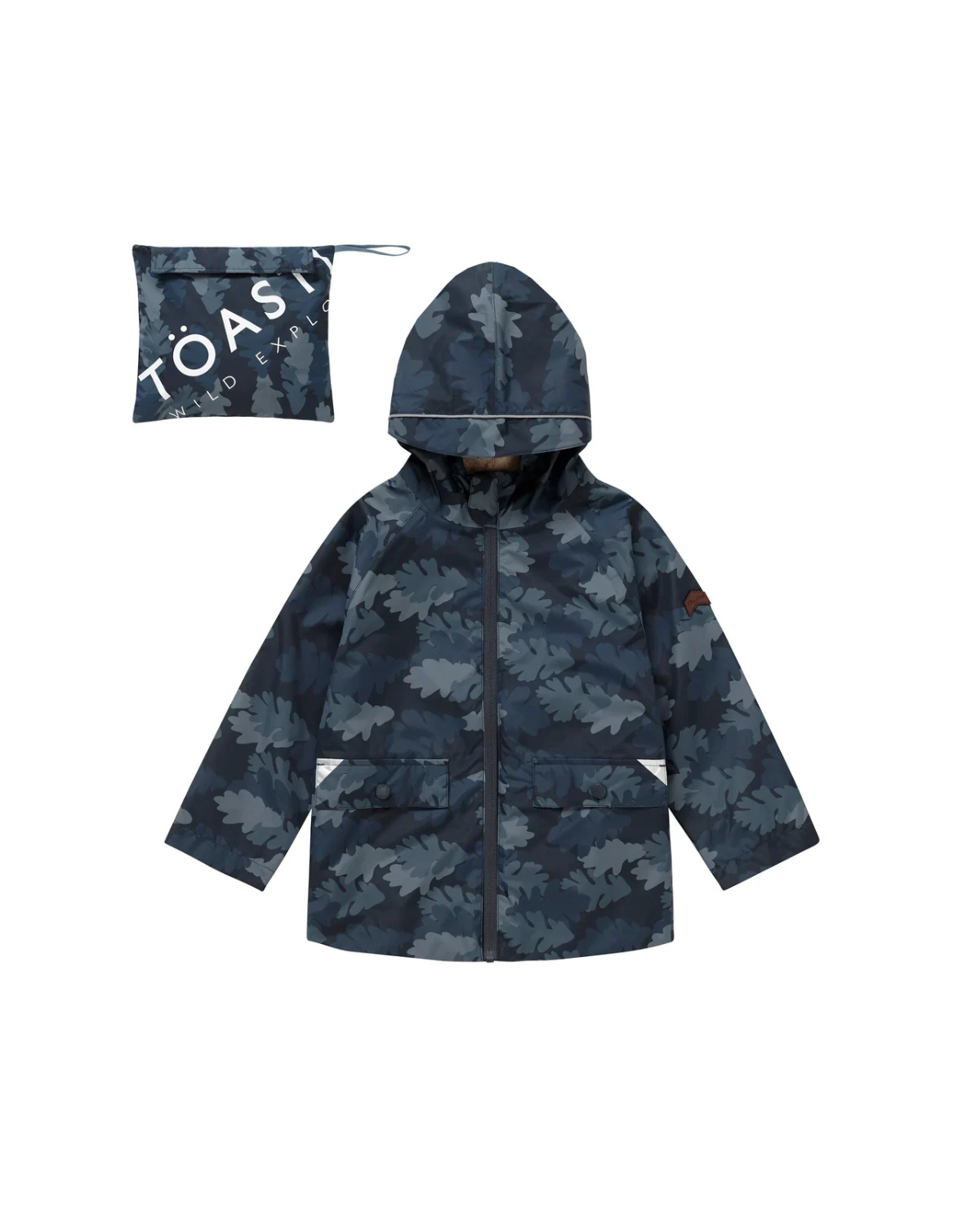 Pac-a-Mac Waterproof Raincoat | Navy Leaf Camo