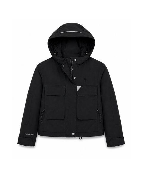 Girls Waterproof Cagoule | Liquorice Black