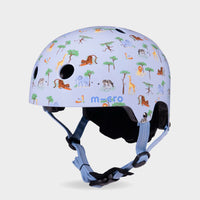 Printed Helmet For Bike and Scooters: Blue Safari