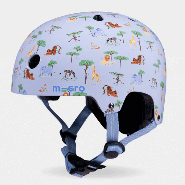 Printed Helmet | Blue Safari