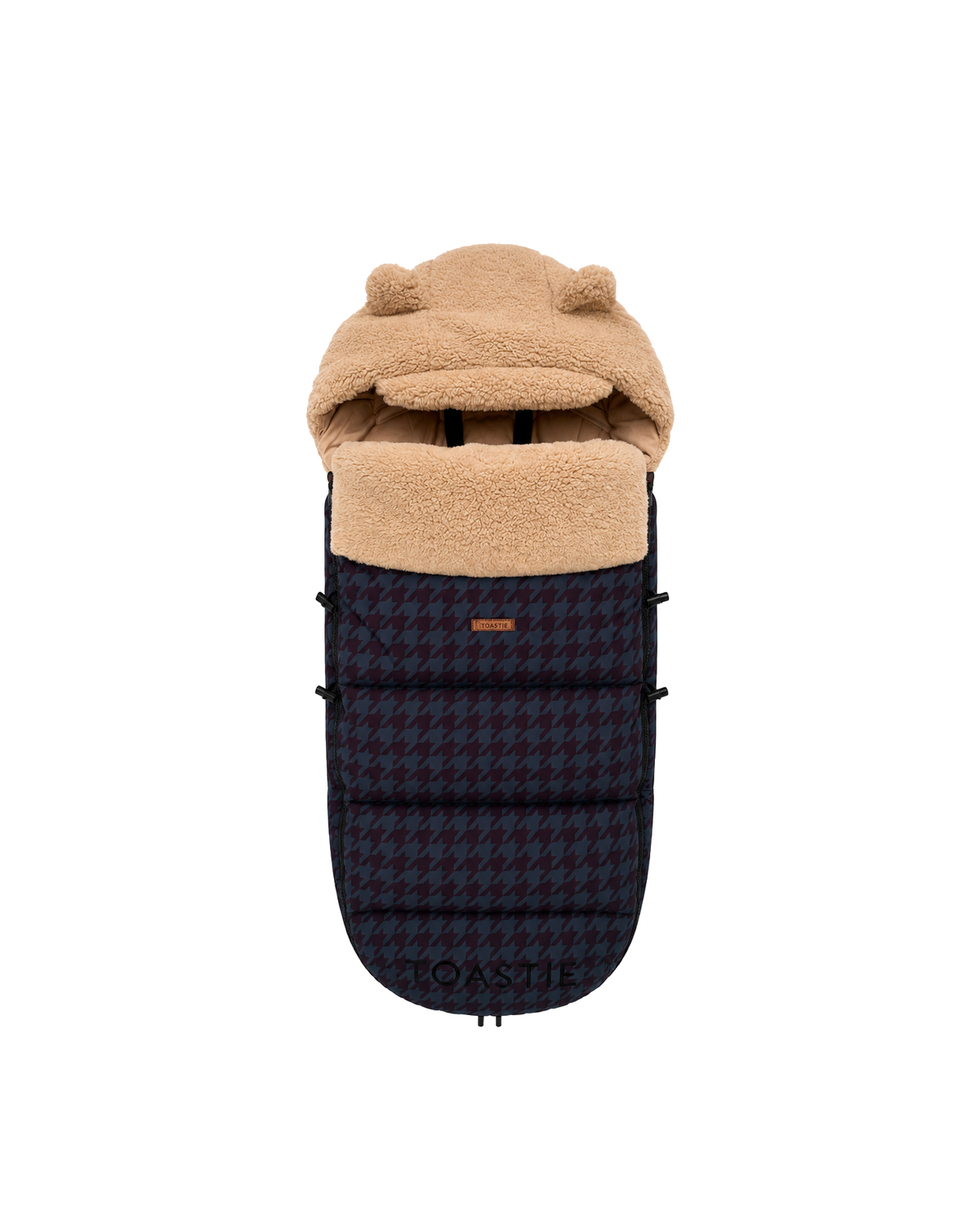 Pram Footmuff | Midnight Houndstooth