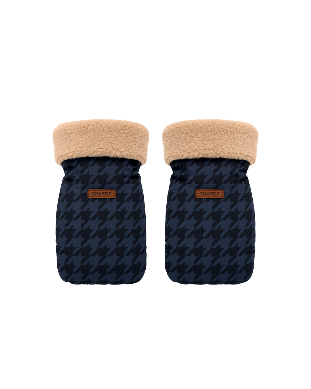 Pram Hand Warmers | Midnight Houndstooth