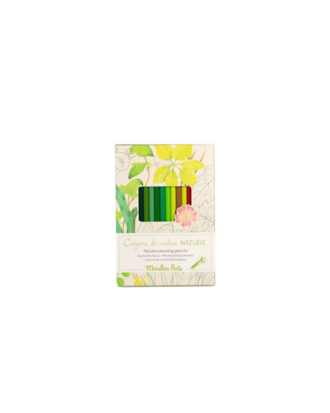 Moulin Roty | 12 Colouring Pencils + Nature Cards