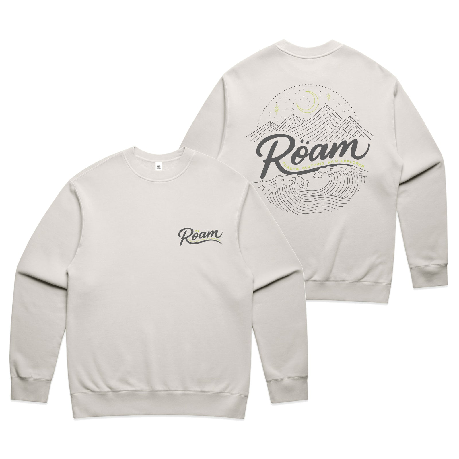 Ollie Smither x Töastie Crewneck Mens / Unisex - Faded Bone