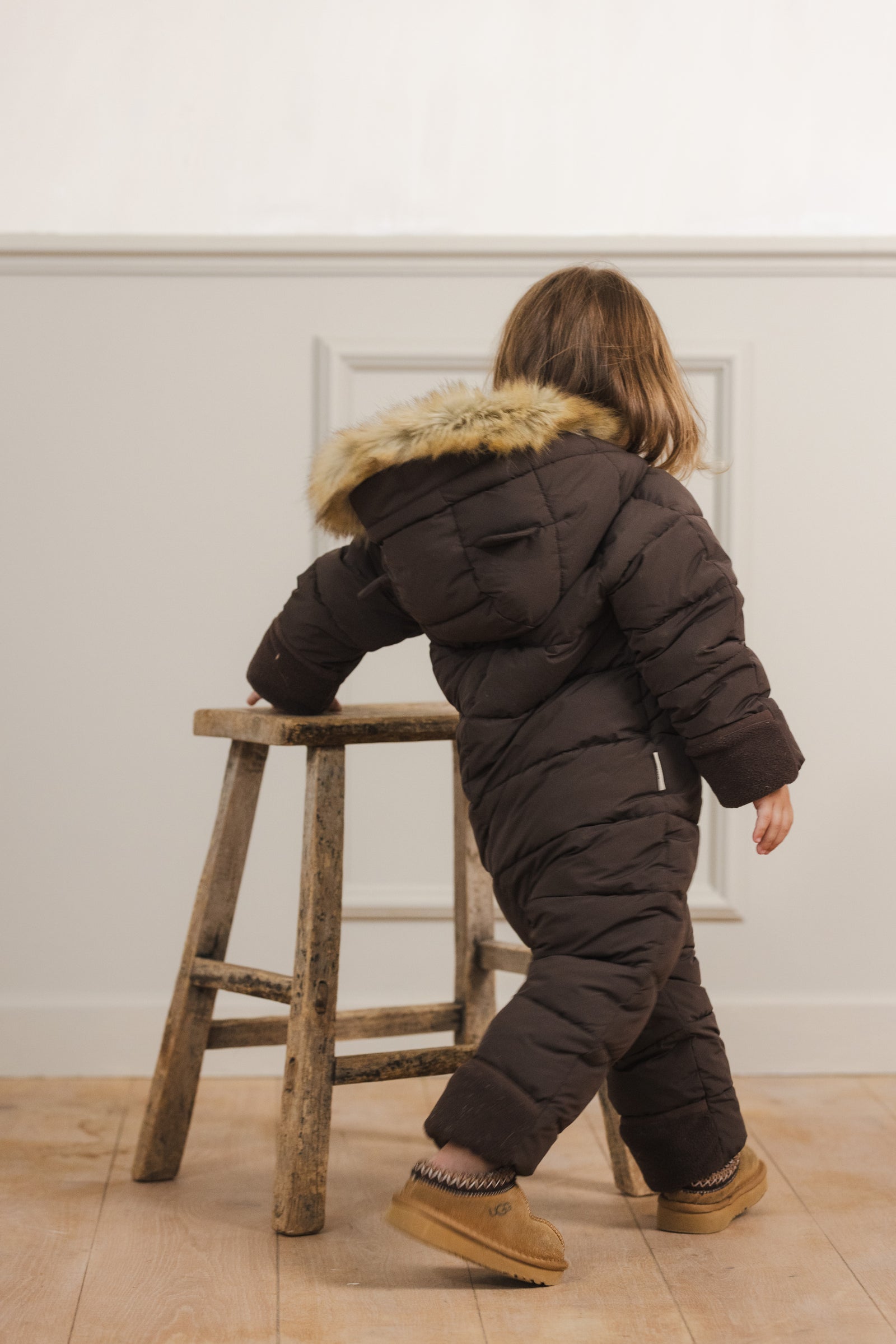 Cloud Onesie Fur Trim Snowsuit | Truffle