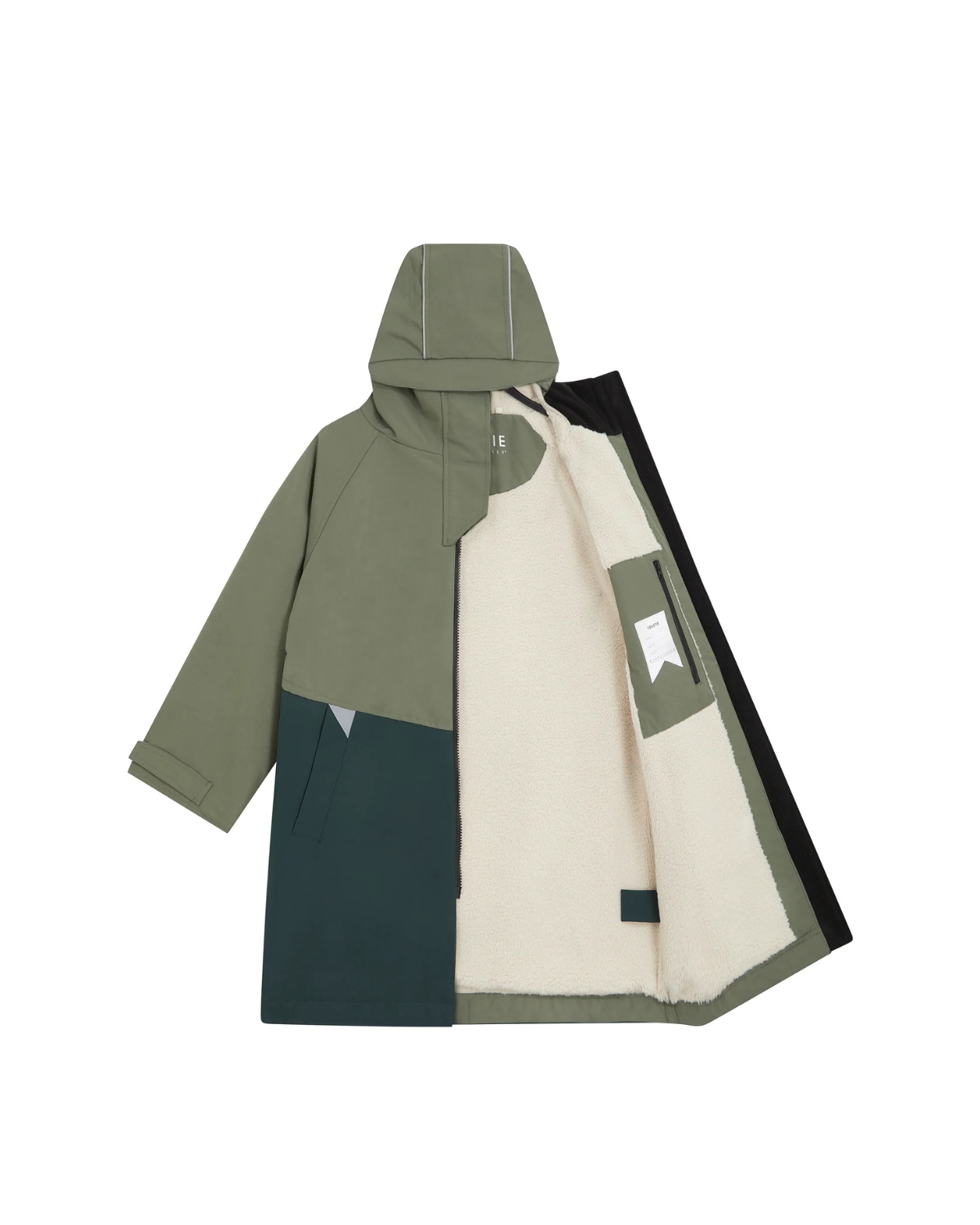 Kids Waterproof Changing Robe | Antique Olive