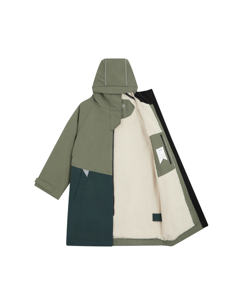 Kids Waterproof Changing Robe | Antique Olive
