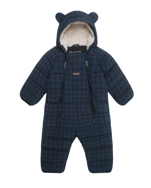 Cloud Onesie Snowsuit | Midnight Houndstooth