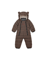 Cloud Onesie Snowsuit | Toffee Houndstooth