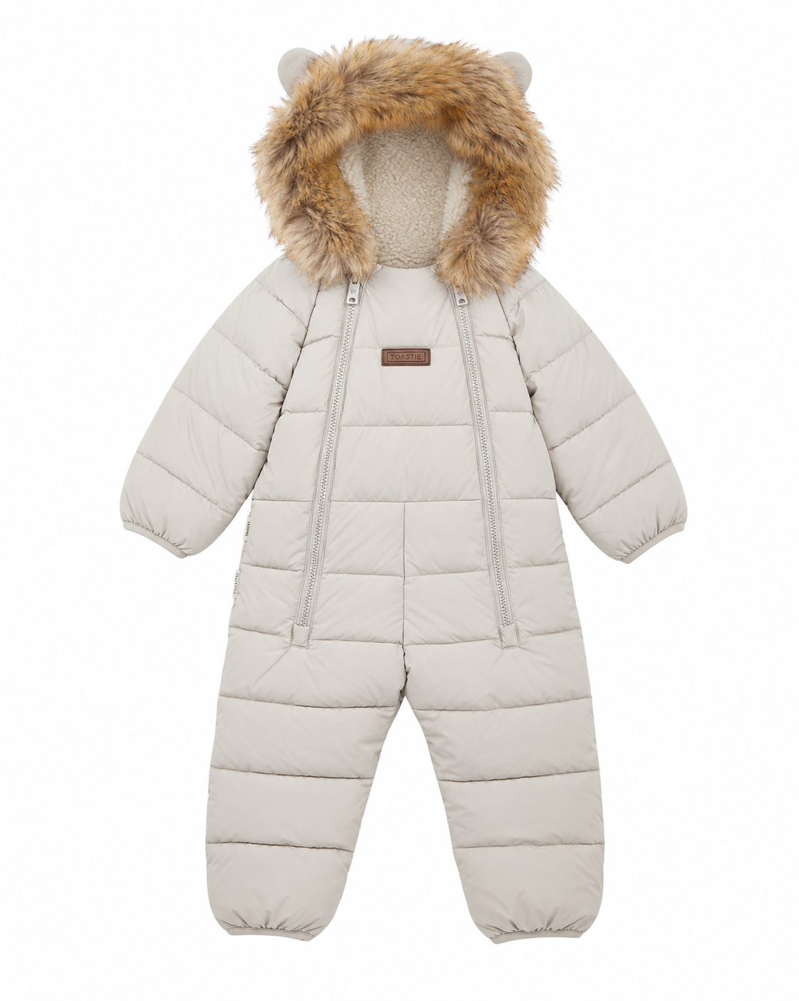 Cloud Onesie Fur Trim Snowsuit | Winter White
