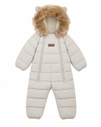 Cloud Onesie Fur Trim Snowsuit | Winter White