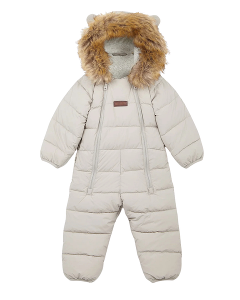 Cloud Onesie Fur Trim Snowsuit | Winter White