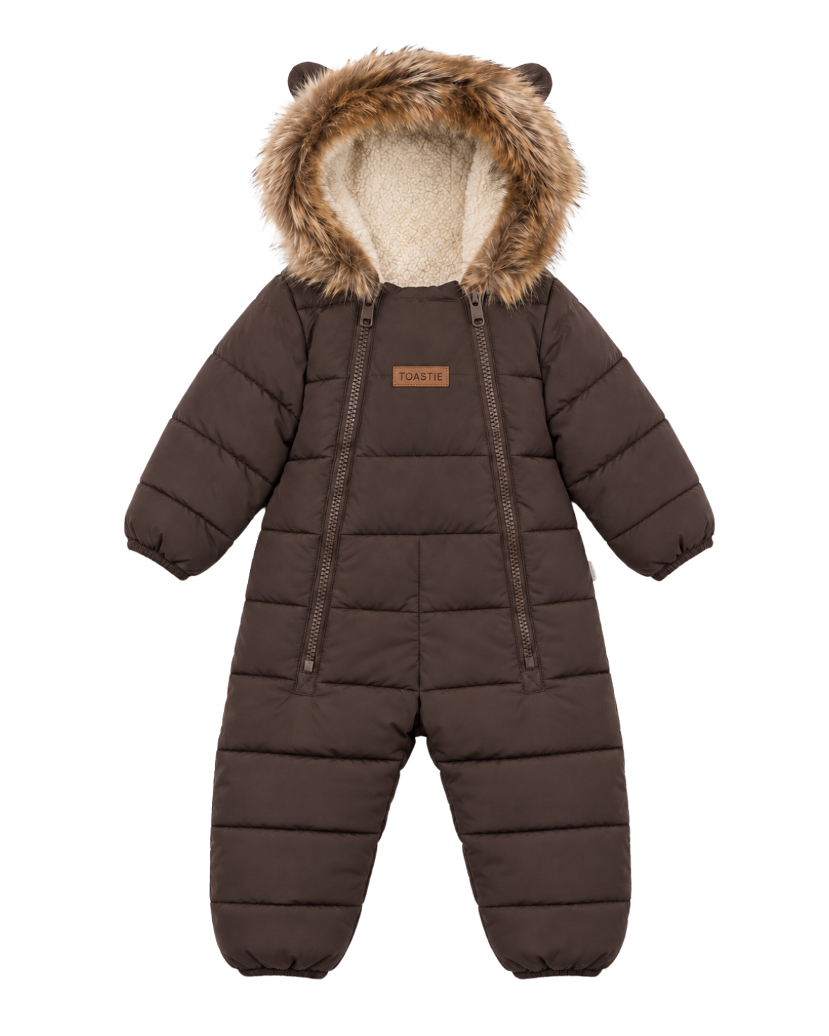 Cloud Onesie Fur Trim Snowsuit | Truffle