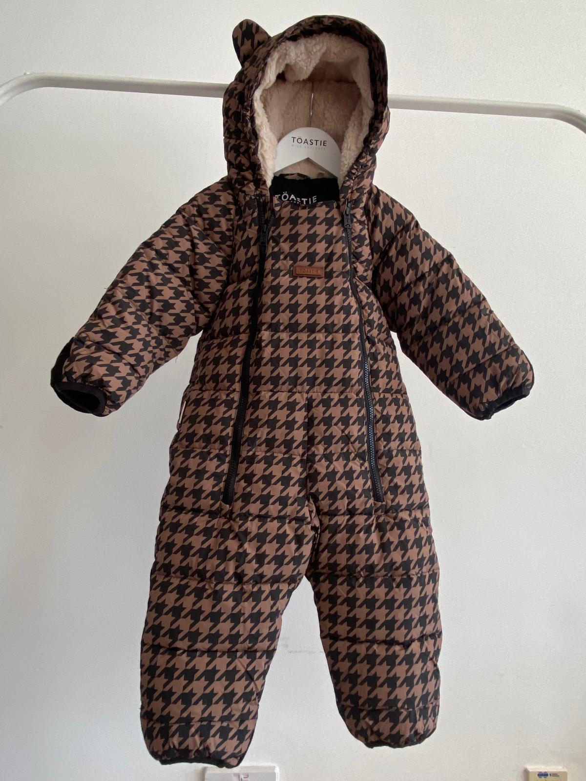 PRELOVED | Cloud Onesie, Toffee Houndstooth (3-4 Yrs)