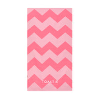 pink microfibre beach towel