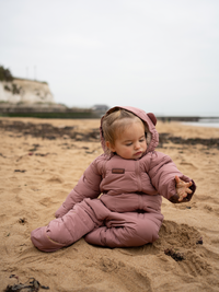 Quilted Snowsuit | Damask Pink