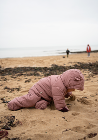 Quilted Snowsuit | Damask Pink