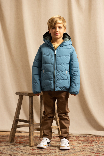 Cloud Blue | Fern EcoReversible Puffer