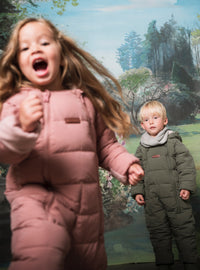 Quilted Snowsuit | Damask Pink