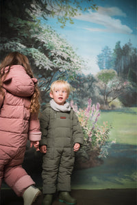 Quilted Snowsuit | Damask Pink