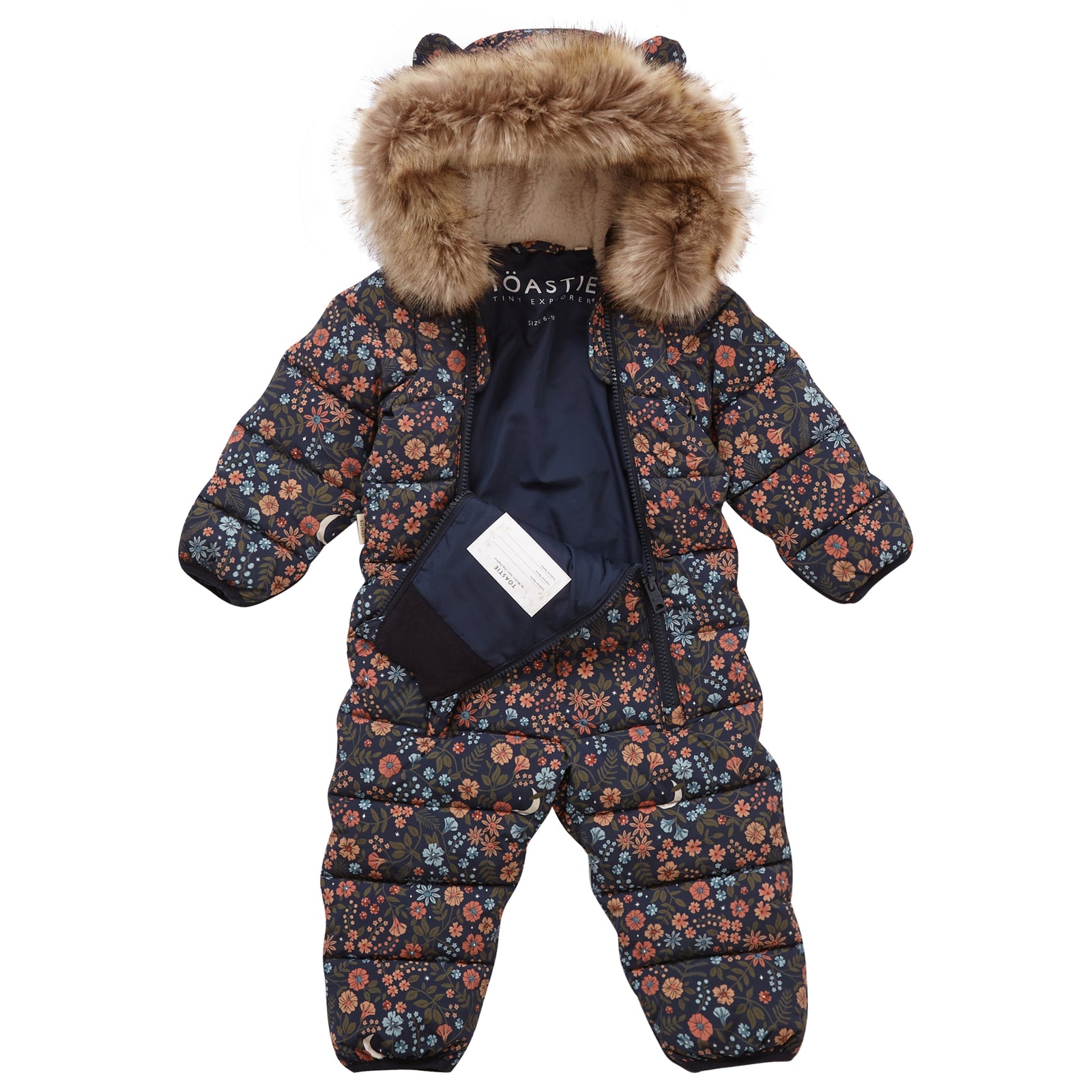 Quilted Snowsuit | Floral Nightscape