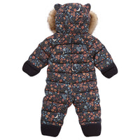 Quilted Snowsuit | Floral Nightscape