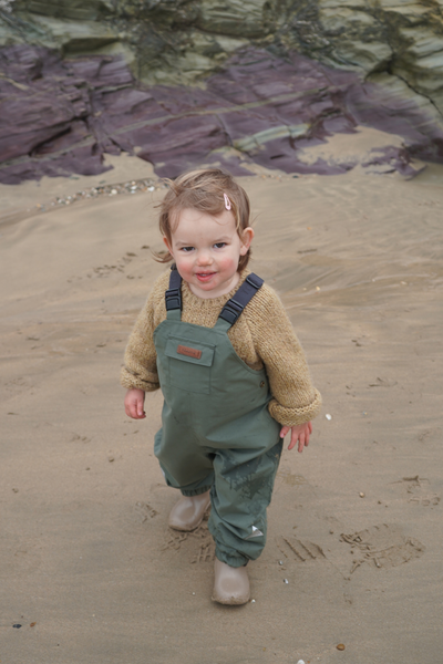 Waterproof Dungarees | Sage Green