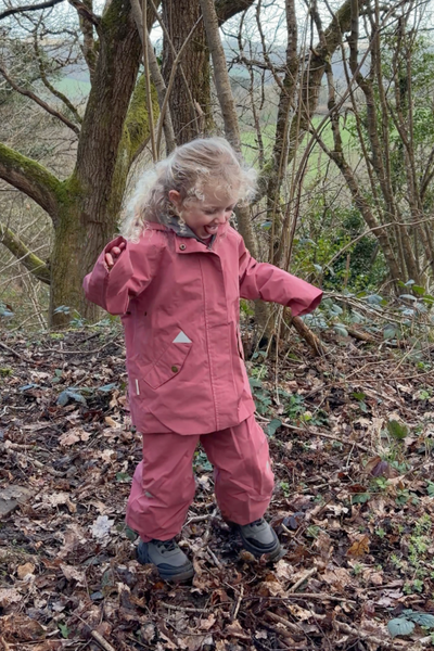 Waterproof Dungarees | Dusky Pink