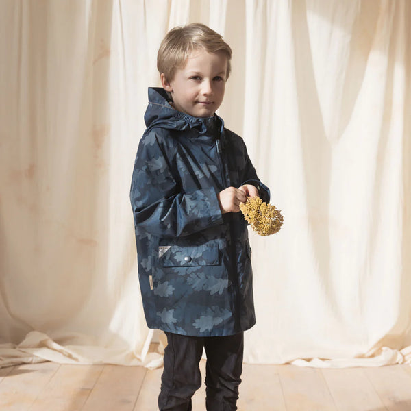 Pac-a-Mac Waterproof Raincoat | Navy Leaf Camo