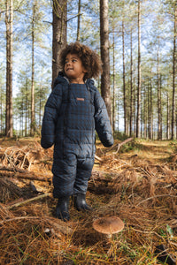 Quilted Snowsuit | Midnight Houndstooth