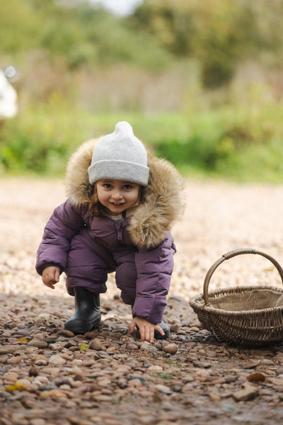 Cloud Onesie Snowsuit | Mauve