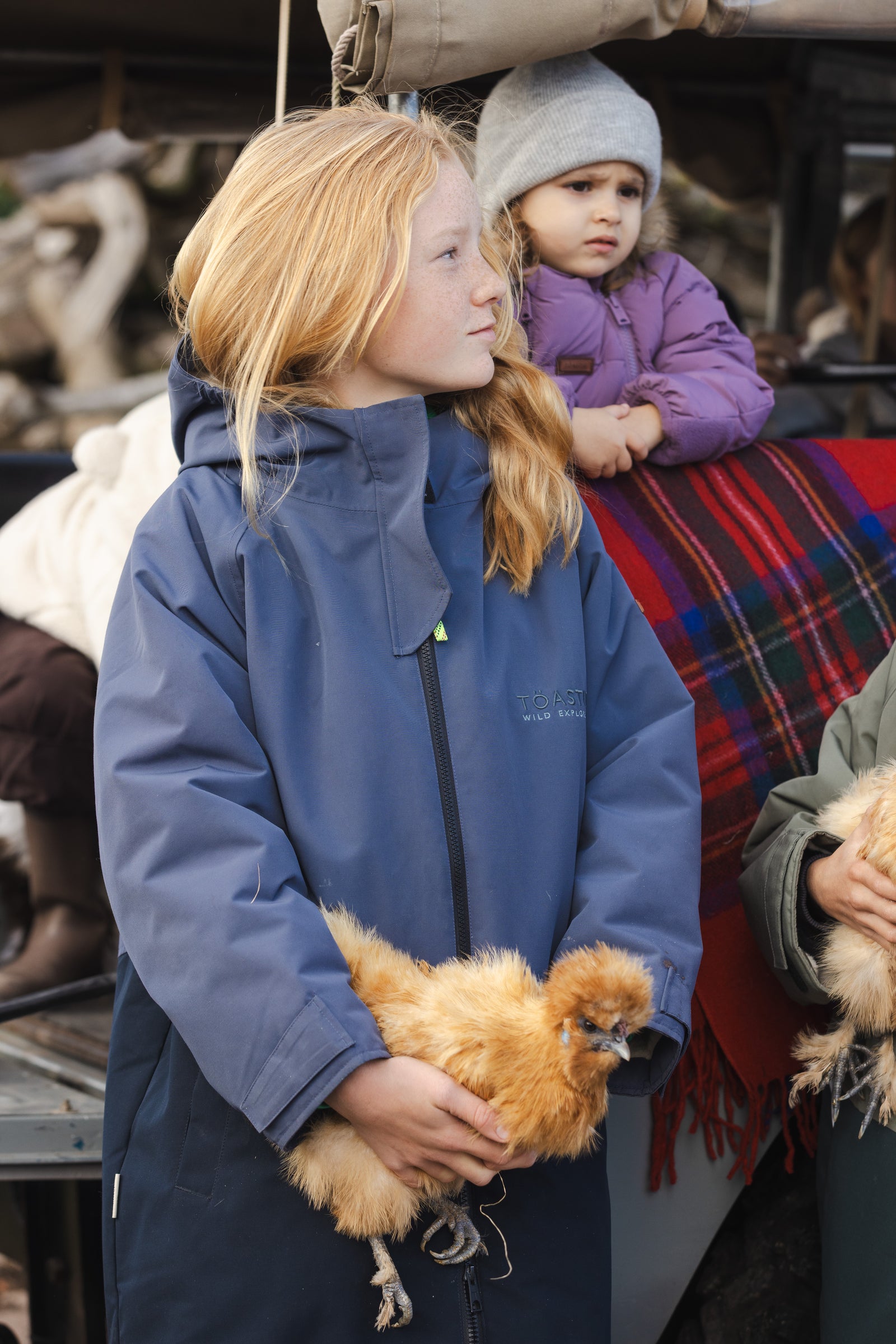 Kids Waterproof Changing Robe | Navy