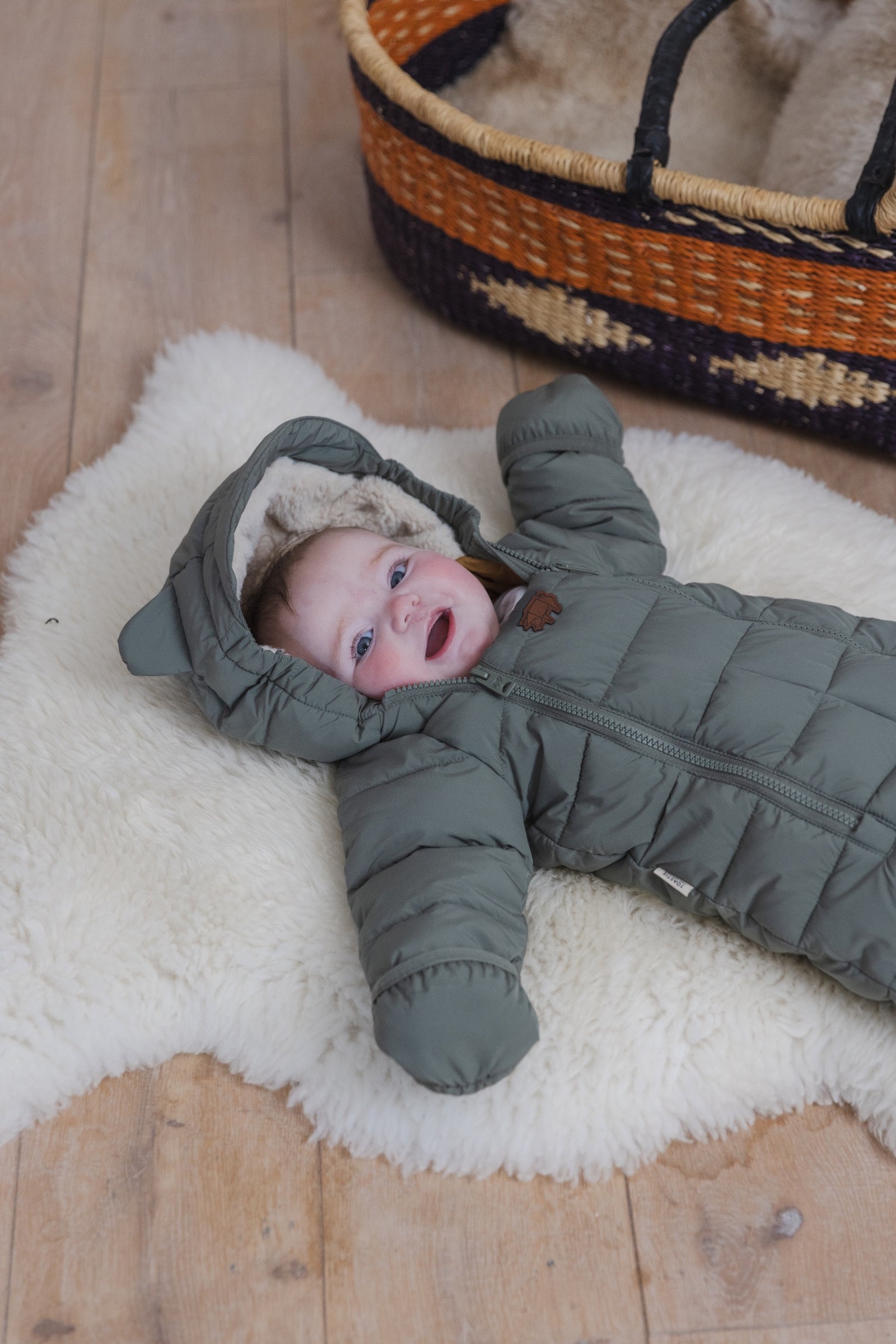 Quilted Snowsuit | Sage