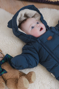 Quilted Snowsuit | Ink Navy