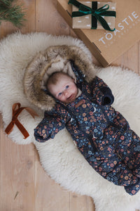 Quilted Snowsuit | Floral Nightscape