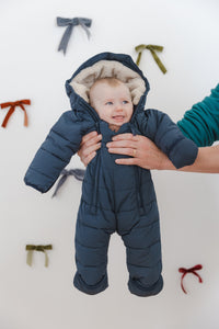 Quilted Snowsuit | Ink Navy