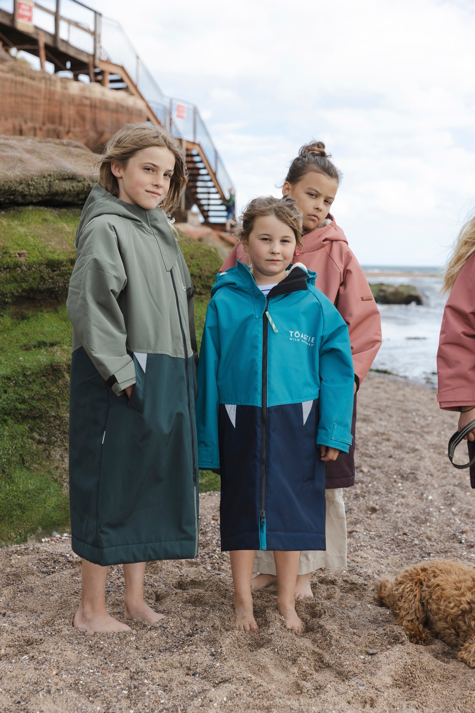 Kids Waterproof Changing Robe | Antique Olive