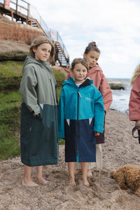 Kids Waterproof Changing Robe | Antique Olive